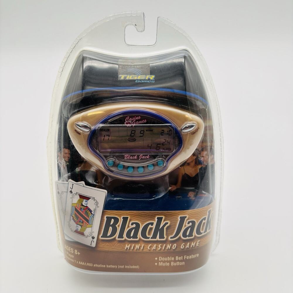 New. Black Jack Mini Casino Game Handheld Electronic Tiger Games Hasbro. Sealed